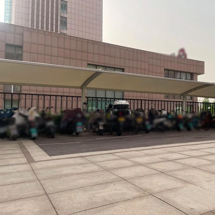 麻城市膜结构电动车棚