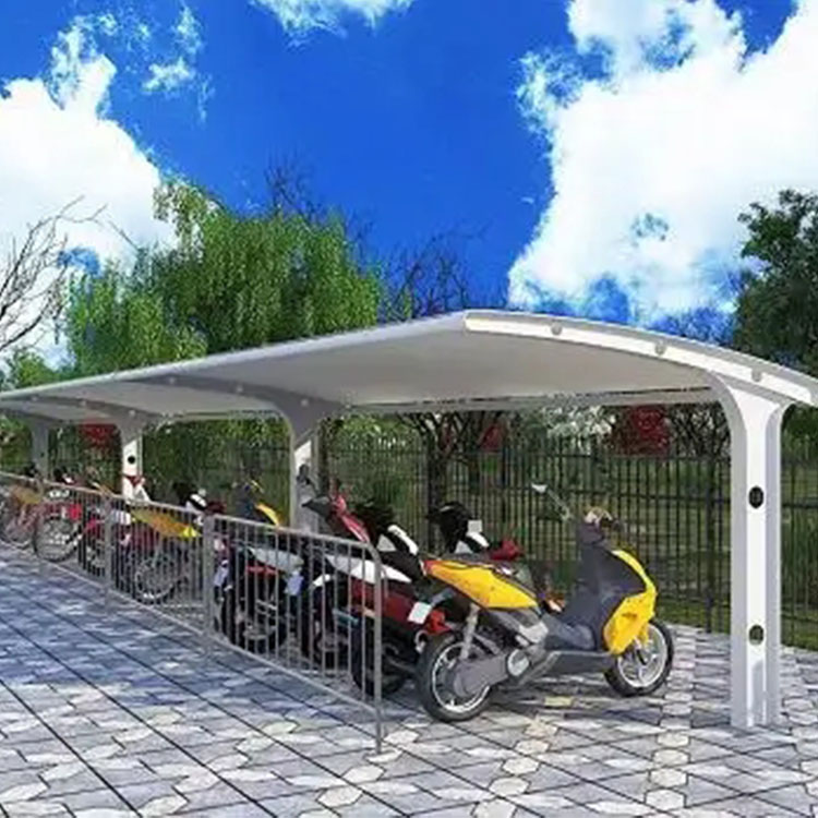 麻城市膜结构电动车棚